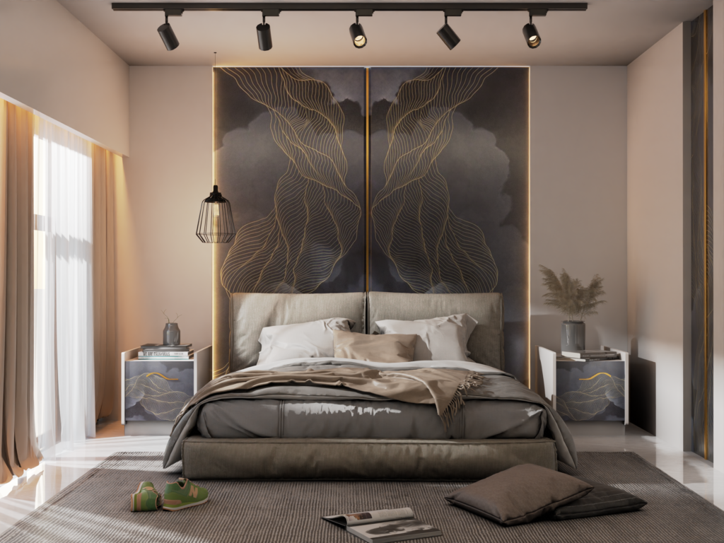 elegant modern bedroom